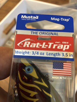 Bill Lewis Rat-L-Trap Mag-Trap 3/4 Oz – Crankbait Color Oro Occhio Blu, MG630, USA