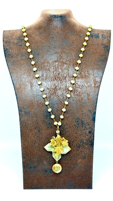 Beautiful Necklace With Gemstone And Colourful Crystals By Michal