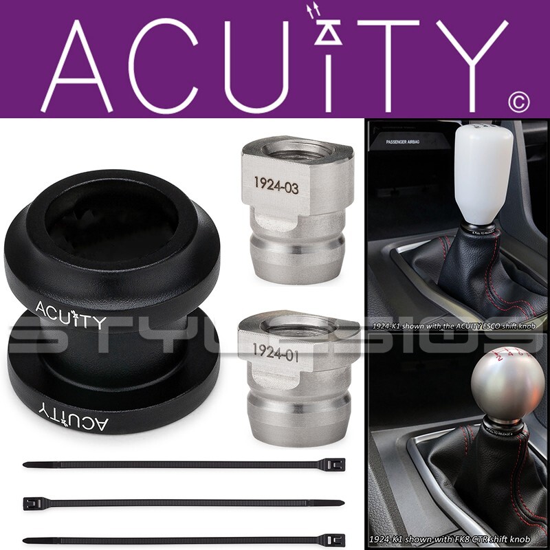 ACUITY 1924-K1 Shift Boot Collar Fits Most Acura / Honda - Matte