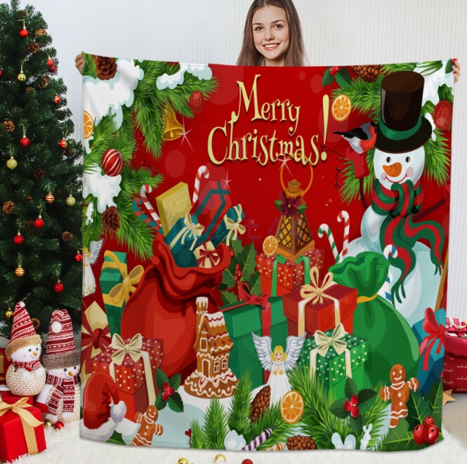 Christmas Flannel Fleece Blanket Throw Grinch's Blanket Comftable Soft Blankets eBay