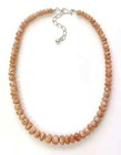 HSN Jay King Sterling Silver Sunstone Graduated Beaded Necklace — photo 1
