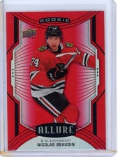 2020-21 Allure Nicolas Beaudin SP Red Rainbow Rookie - Chicago Blackhawks