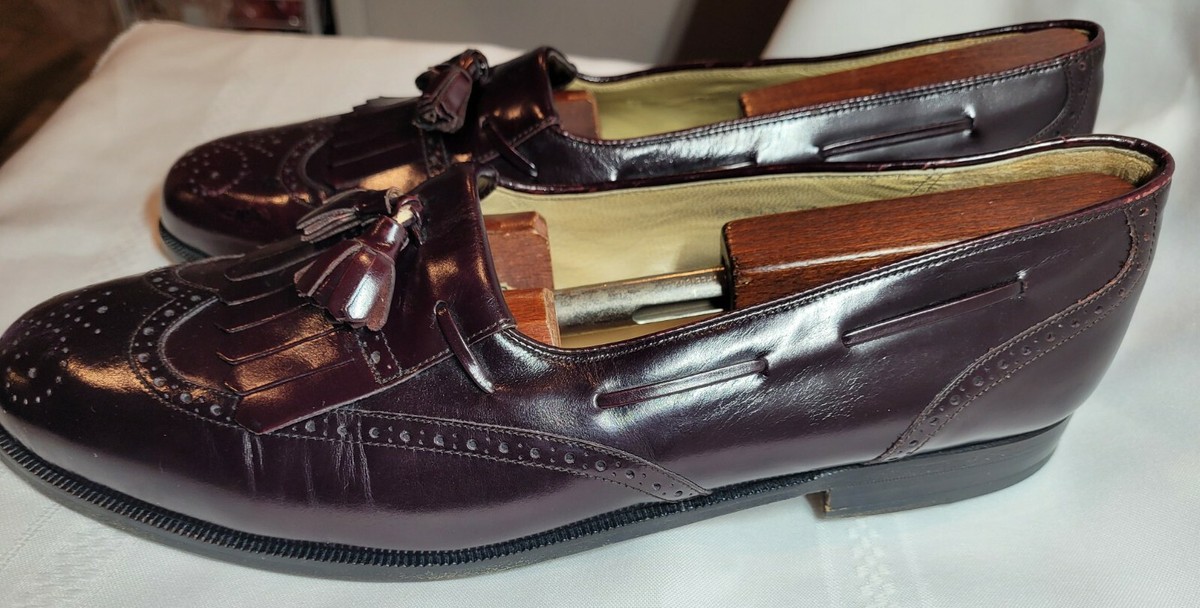 Mezlan made in Spain Classic Brown maroon Leather Loafers Mezlan Leather Slip On loafers Men main image 4