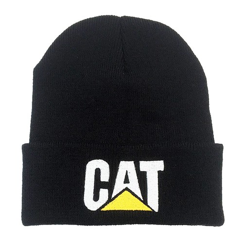 Mens Winter Hat CAT Knitted Hats Warm Embroidery Beanie Soft Skullies