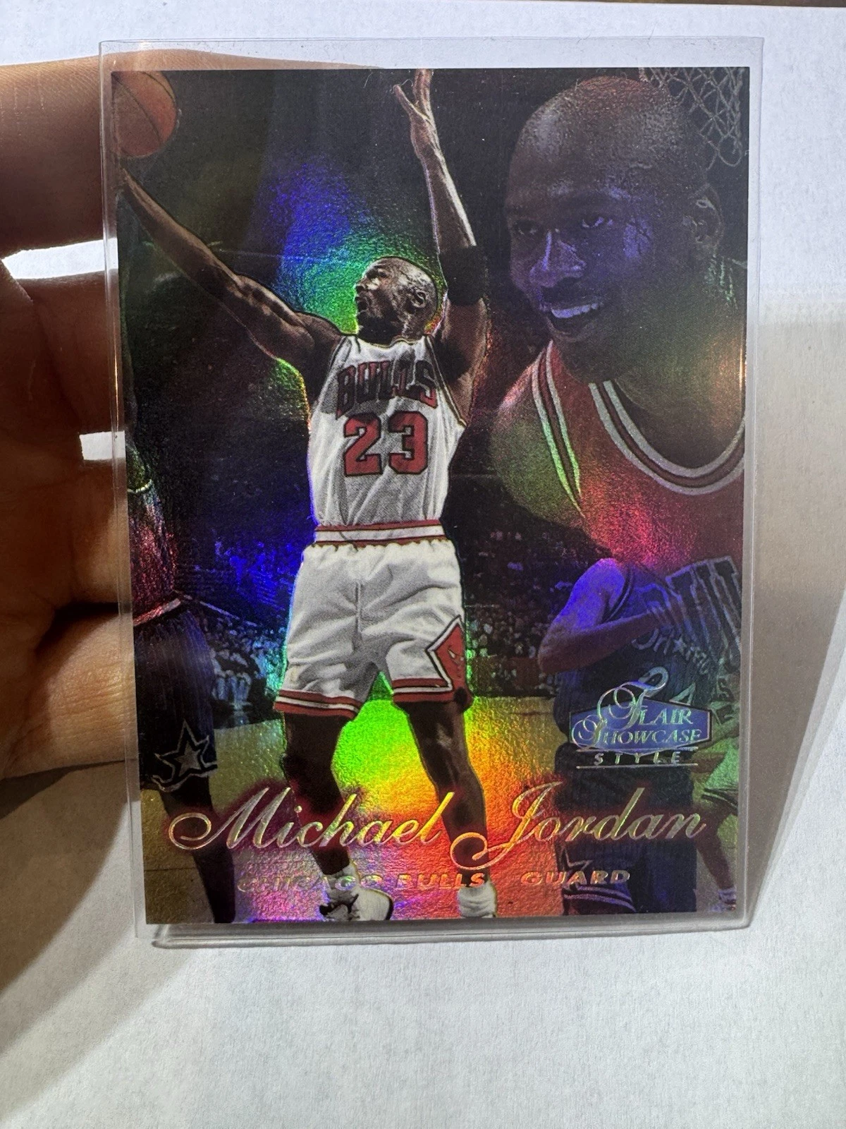 1997-98 Fleer Flair Showcase Michael Jordan Row 2 Seat 1 Showstopper Bulls