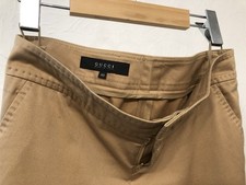 Gucci Straight Leg Trousers Pants Womens 40 Tan Khaki