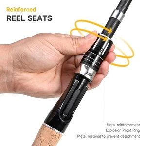 Carbon Fiber Portable Sea Fishing Rod With Telescopic Design And Wood Handle