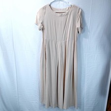 Chic Beige Maxi Dress Woman’s Size S