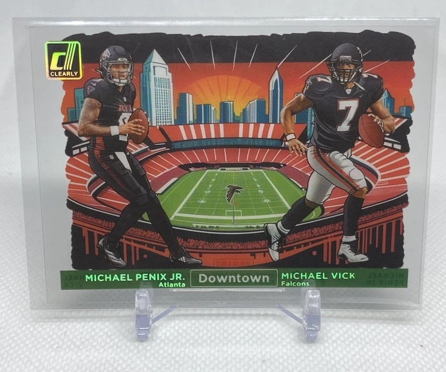 Michael Penix Panini Clearly Donruss Night Moves #4 Base