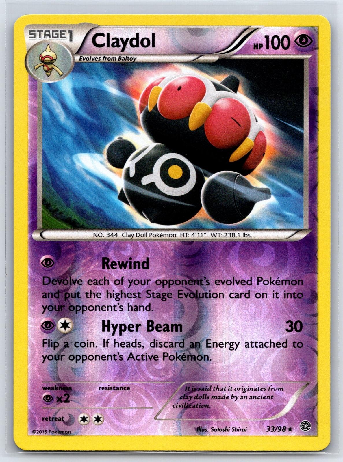 Claydol 33/98 Rare Ancient Origins Pokemon Reverse Holo NM/M 513d-42