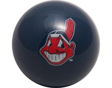 MLB Imperial Cleveland Indians Pool Billiard Cue/8 Ball - Blue - Old Style