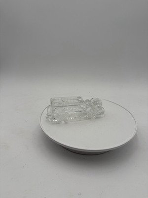 Vintage Glass Candy Container - Fire Engine w/Ladder 'Fire Dept' #2029