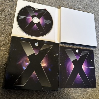 Apple Mac OS X Leopard Version 10.5.1 Install DVD Disk with Manual ~ Used