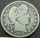 US 1909 Barber Quarter  **