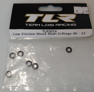 TLR5074	6 Pcs Losi 22 Low Friction Shock Shaft O-Rings  - Incomplete - Only 6Pcs