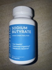 BodyBio Sodium Butyrate Digestive Supplement - 100 Capsules BUS100 Exp 09/26