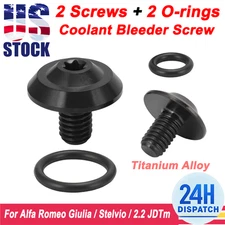 For Alfa Romeo Giulia / Stelvio / 2.2 JDTm Titanium Alloy Coolant Bleeder Screws