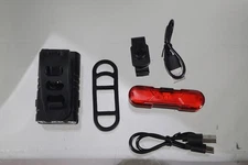 Bike Night Riding Gear: High-Intensity Front & Rear Light Accessory Set