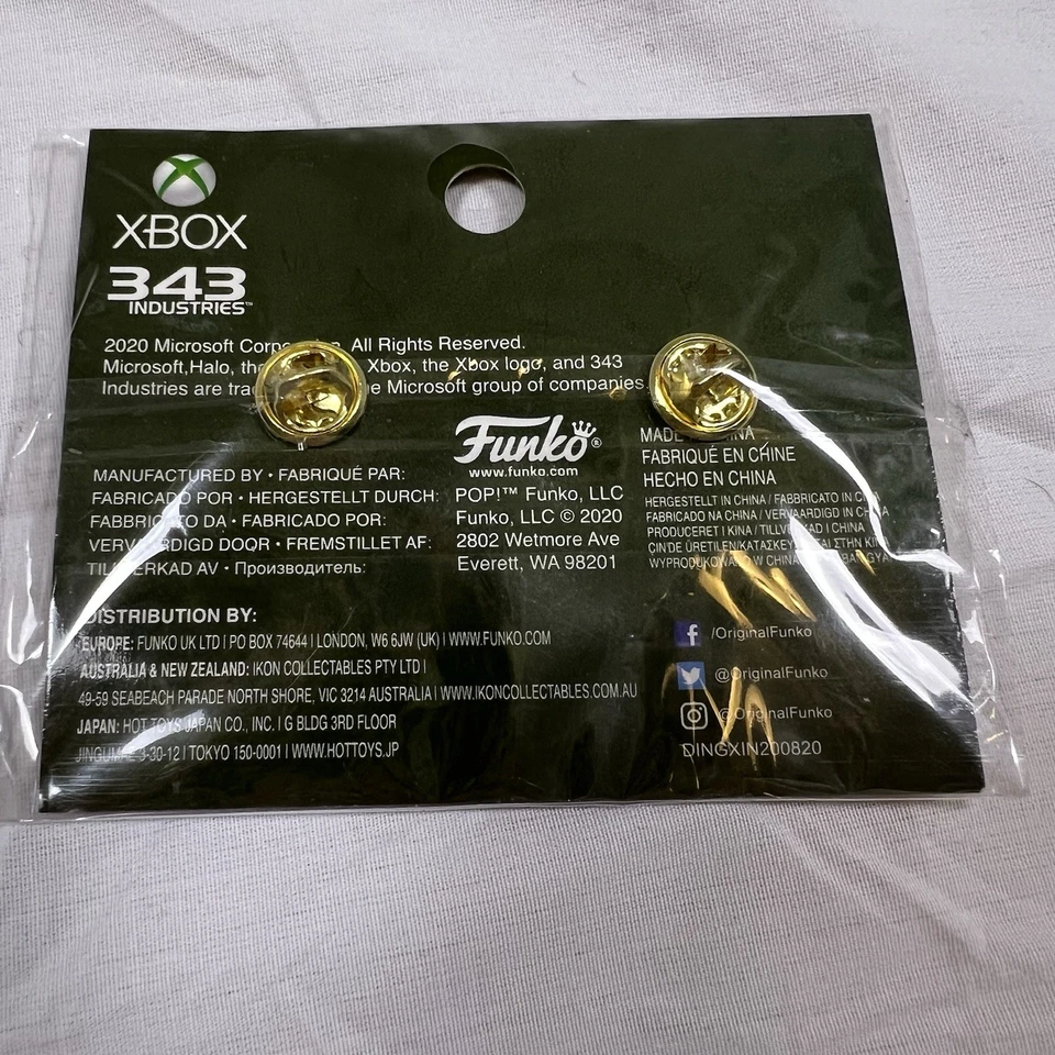 HALO Master Chief Microsoft 343 Funko Esmalte Pin Set Coleccionable Espartano NUEVO Foto 3 de 3