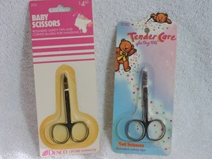 Denco Two Pairs of Baby Nail Scissors One for Your Baby and One for a Baby Gift