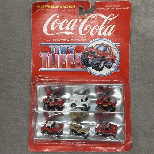 Vintage Coca-Cola Die Cast Tiny Tuffs Metal Toy Vehicles 1979 Cars & Trucks