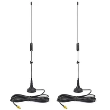 16.5 Dual Band Ham Radio Antenna VHF UHF Magnetic Base SMA Female 2-Pack