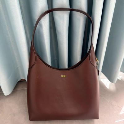 Coach Classic Brown Leather BROOKLYN 28 Shoulder Bag Hobo Bag/Handbag 28*8*28 cm