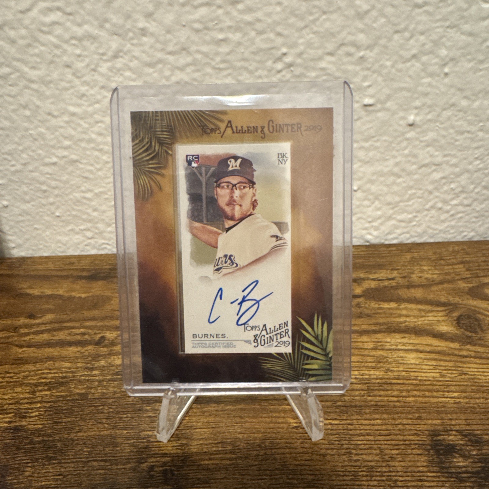 2019 Topps Allen and Ginter Corbin Burnes RC Framed Mini On-Card Auto #MA-CBU