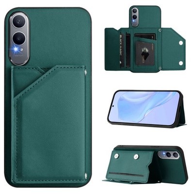 Für OnePlus Nord CE4 Lite 5G Skin Feel Vier Kartenfächer Handyhülle mit...