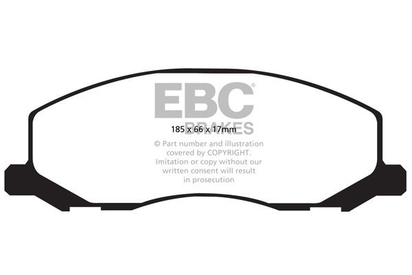 EBC DPX2015 BRAKE PAD SET DISC BRAKE Front
