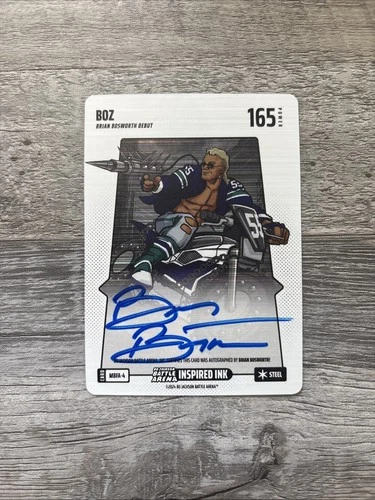 2024 Bo Jackson Battle Arena Boz Inspired Ink Steel Brian Bosworth AUTO MBFA-4