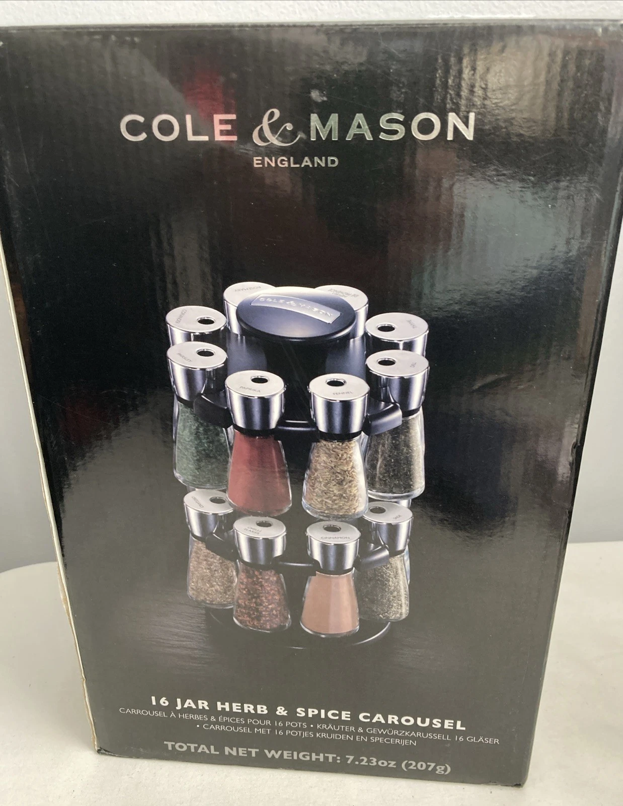 Cole & Mason 16 Jar Herb & Spice Rack Carousel