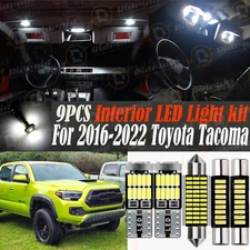 White LED interior lights package kit for 2016-2022 2023 Toyota Tacoma+Tool TT5W