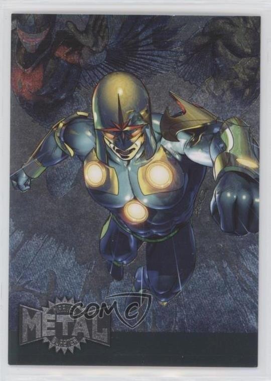 2015 Marvel Fleer Retro 1995 Fleer Metal Blaster Nova #28 0p3