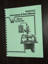Winona Van Norman Model Ph2000 Seat Guide Machine Manual