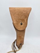 Holster  Etuis Cuir Colt 1911 Boyt 1944 cuir fauve US Army Ww2 Wwii Militaria
