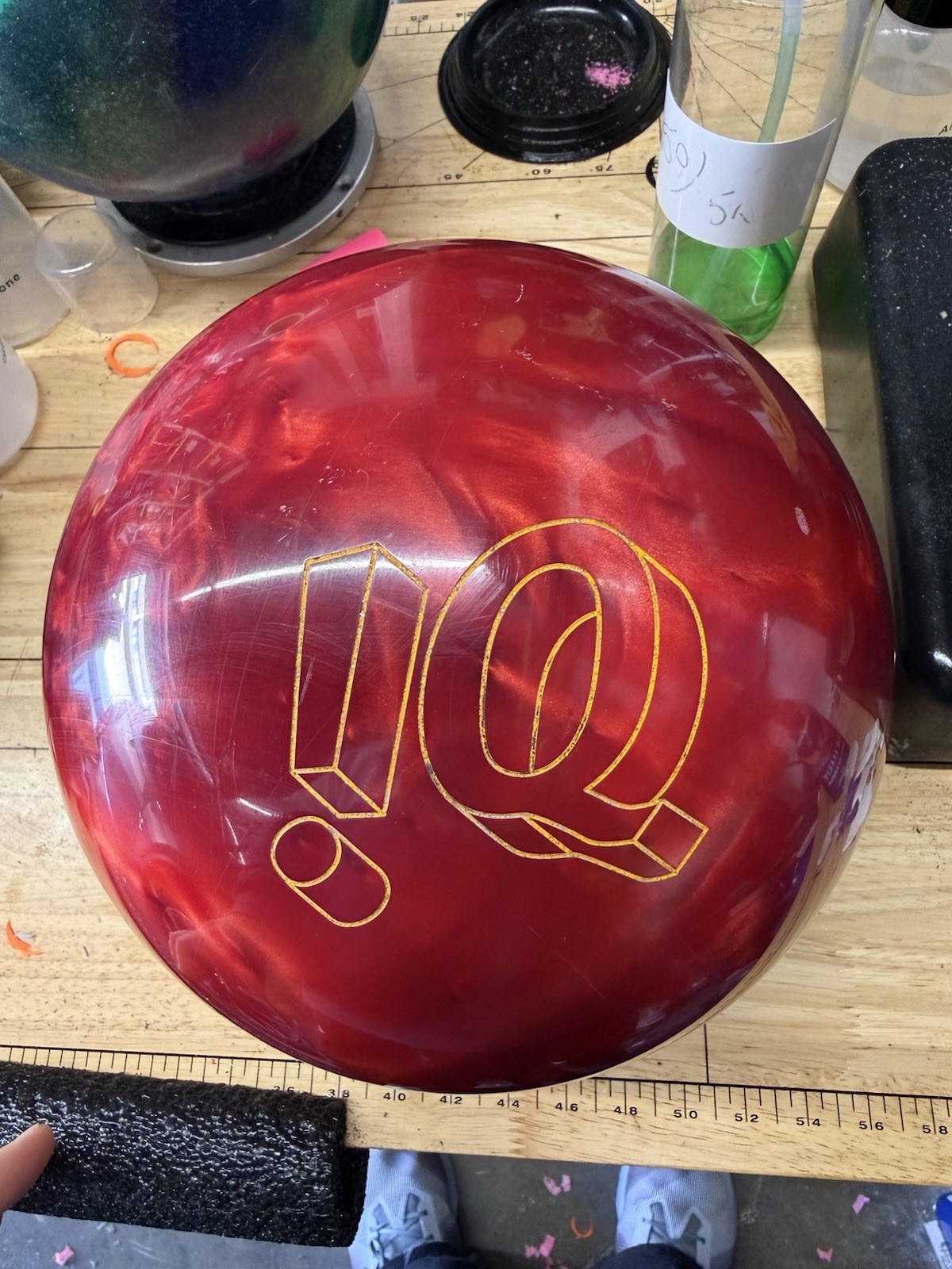Used 15lb Storm IQ Tour Ruby Bowling Ball 