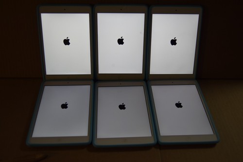 Lot of 6! Apple iPad mini 2 A1489 White 16GB Wi-Fi 7.9 in Screen **Unlocked**