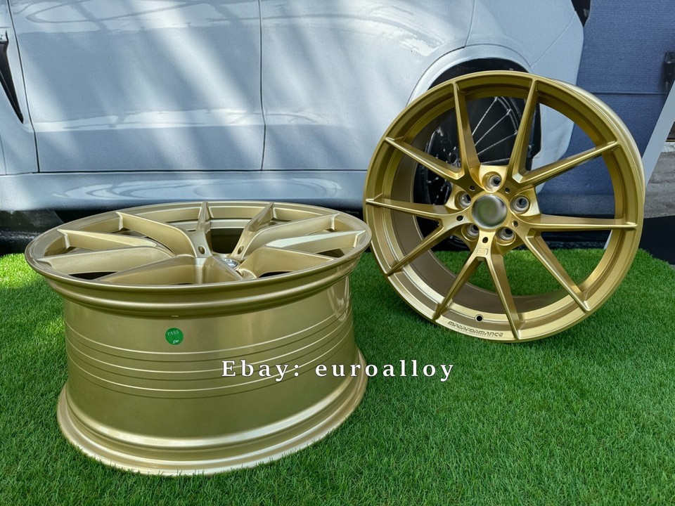 NEW 4x19 INCH 5x112 STYLING 763M FROZEN GOLD WHEELS FOR BMW G20 G21 G30