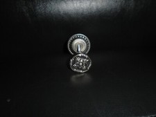 ORNATE ZINC METAL PEWTER FINISH DRAWER/DOOR PULLS WITH BACKPLATE  HARDWARE