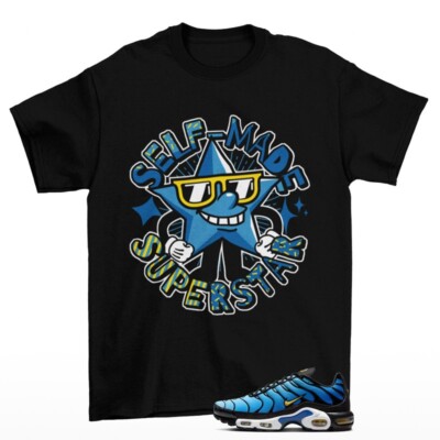 Superstar Sneaker Shirt Black to Match Air Max Plus OG Hyper Blue DX0755-001