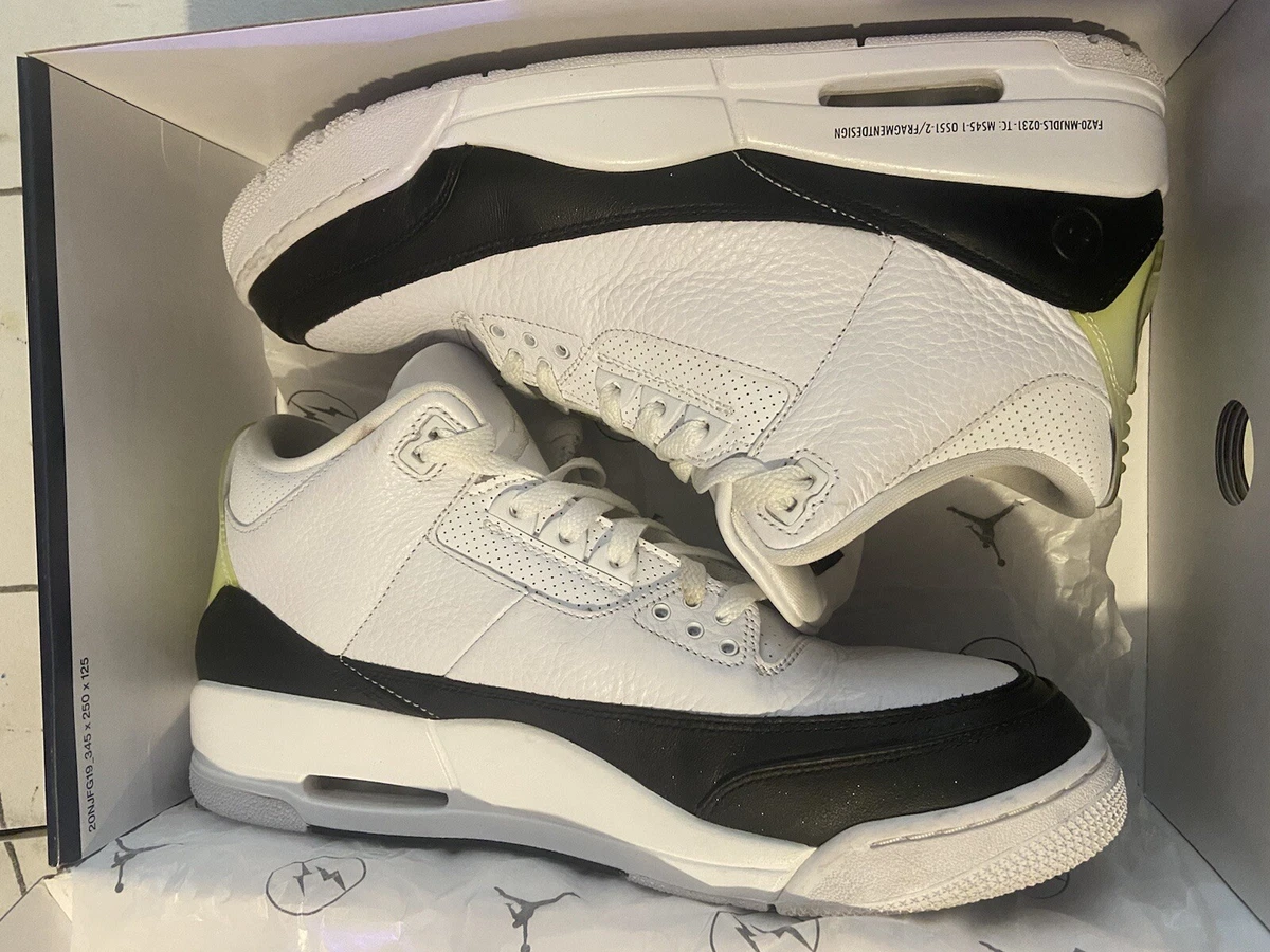 Size 12 - Jordan 3 Retro SP x Fragment Design White