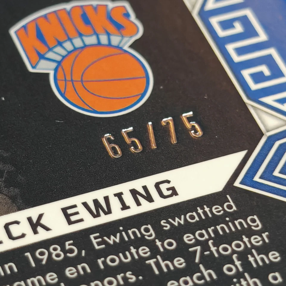 2022-23 Panini Obsidian Electric Etch Red Yellow Green Flood Patrick Ewing 65/75 - Image 3 of 4