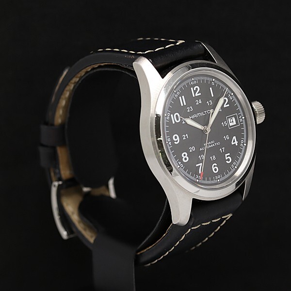 Hamilton Khaki Men's Black Watch with Black Strap - H704450