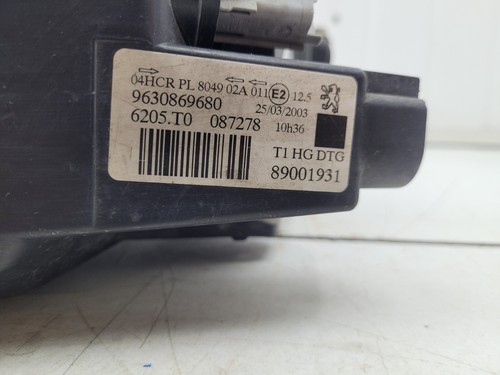 Peugeot 206 CC 2007 Headlight Driver Right Side 9630869680 - Picture 23 of 23