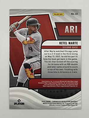 Ketel Marte 2022 Panini Chronicles Revolution #63 Arizona
