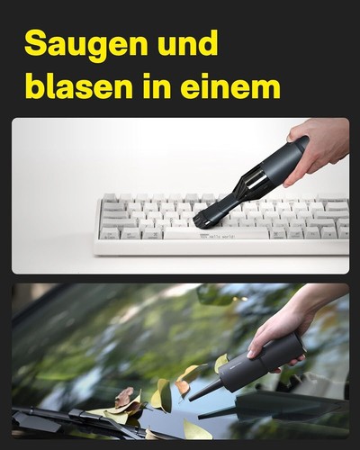 Handstaubsauger, 15000Pa Saugleistung, 4-in-1 Mini-Akku Staubsauger mit waschbar - Bild 6 von 12