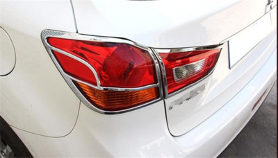 For ASX 2010-2018 ABS Chrome Rear Tail Light Lamp Cover Trim 4pcs Car Stytle Accessoies For ASX 2010-2018 ABS Chrome Rear Tail Light Lamp Cover Trim 4pcs Car Stytle Accessoies