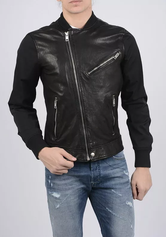 Diesel sheepskin shop leather jacket