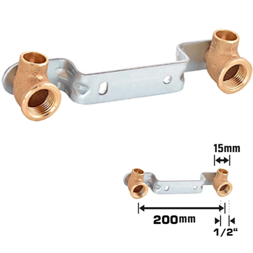 CORNAT Löt Montageeinheit Ø 15 mm x 1/2" x 200 mm Rotguss
